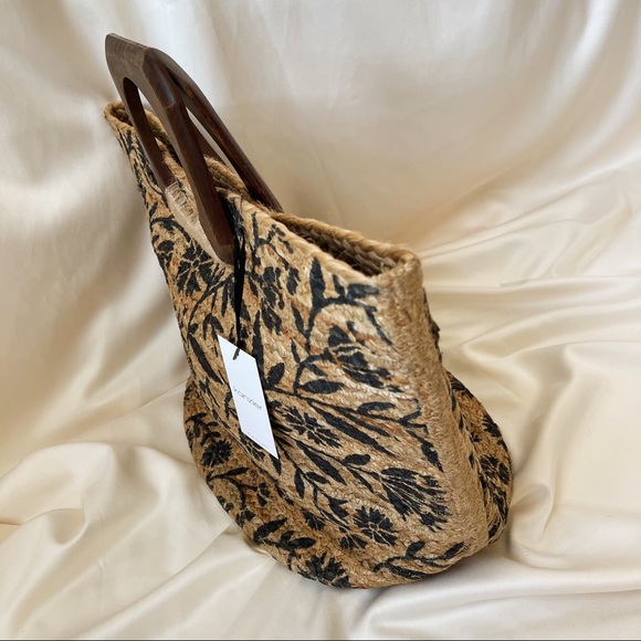 Summer French Basket Bag โ Natural/Navy - Picture 8 of 11